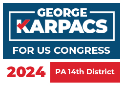 Campaign Logo: PA 14th District | George KARPACS for US CONGRESS | 2024