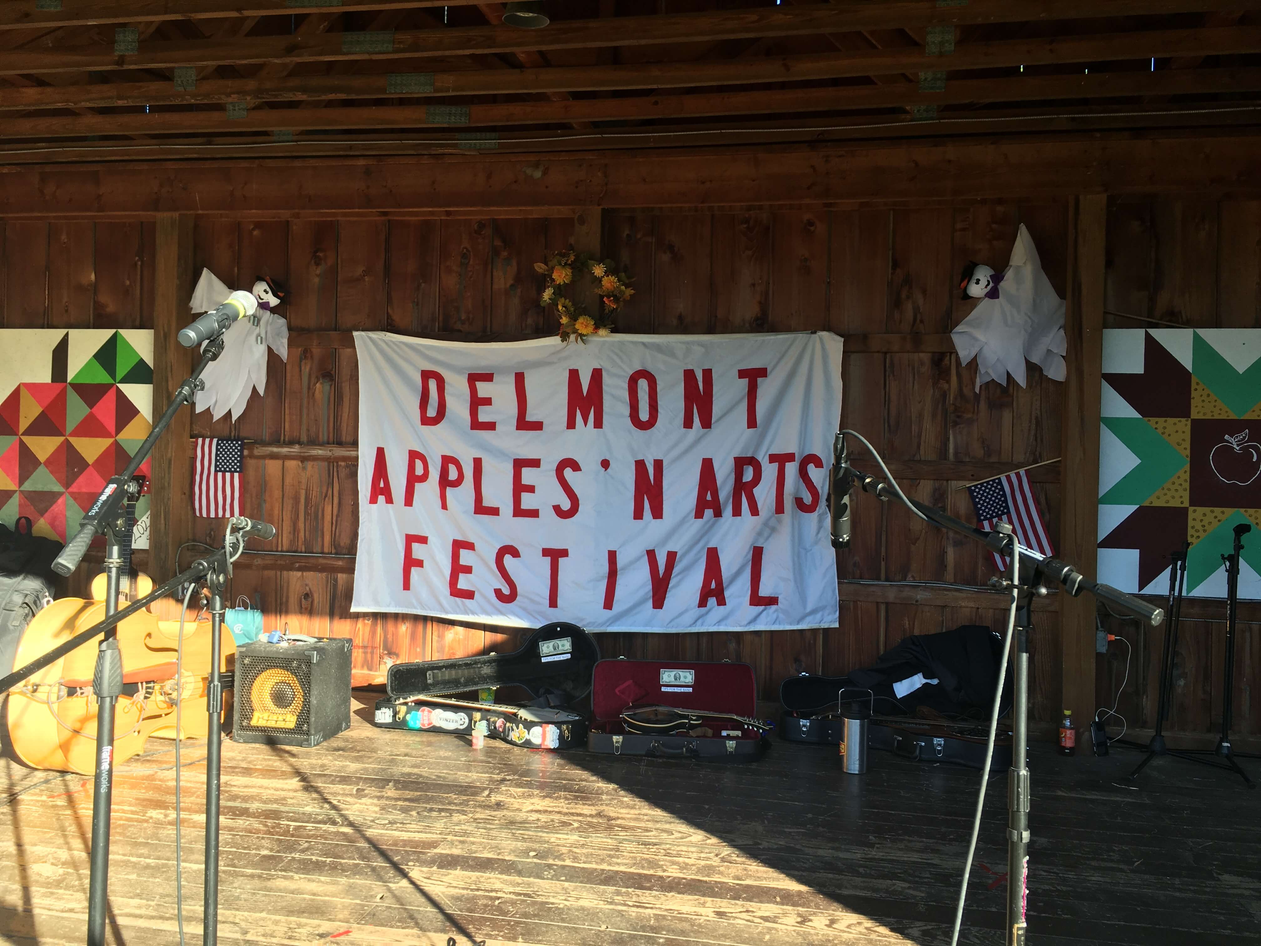 Stage at the Delmont Apple 'n Arts Festival (2024)