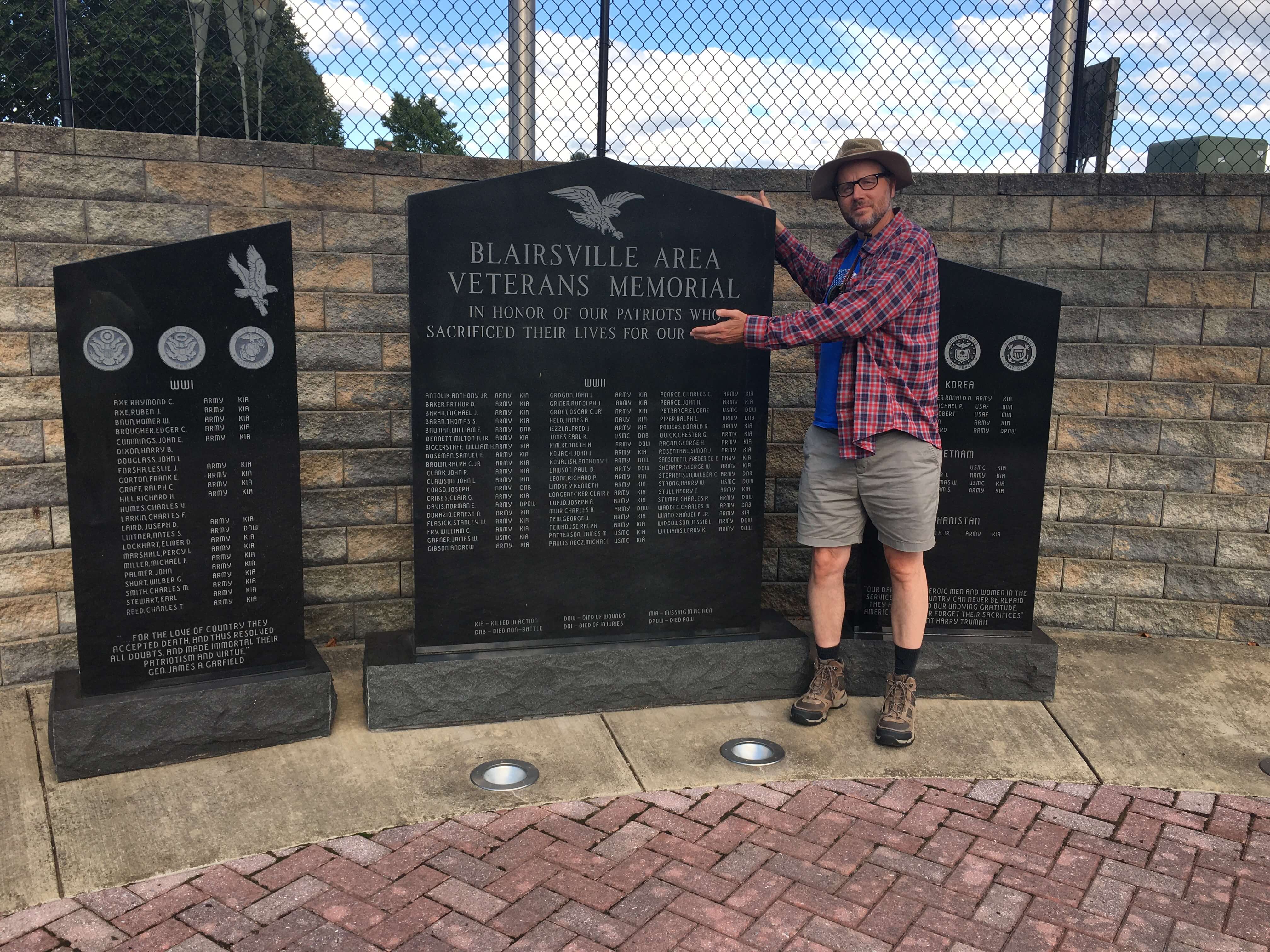 George Karpacs at Blairsville Area Veterans Memorial