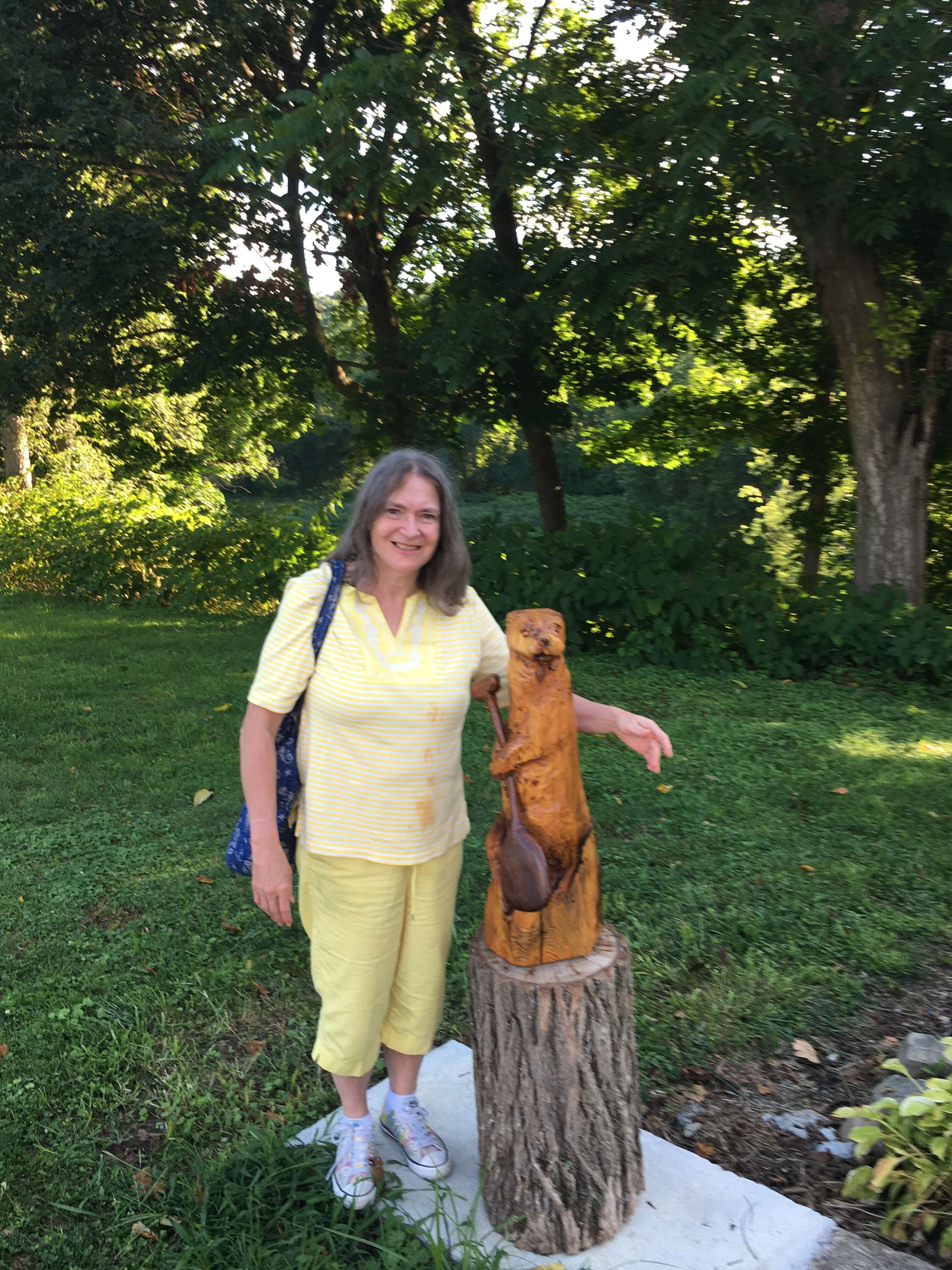 Jennifer Karpacs with Connie the Otter